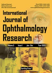 International Journal of Ophthalmology Research Cover Page